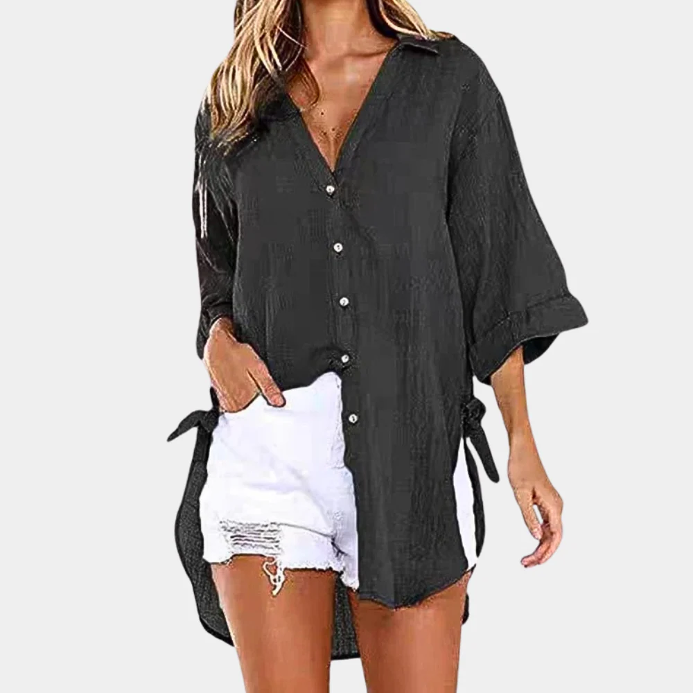 Breathable women’s blouse – casual fit, lightweight fabric, for summer outings - Image 5