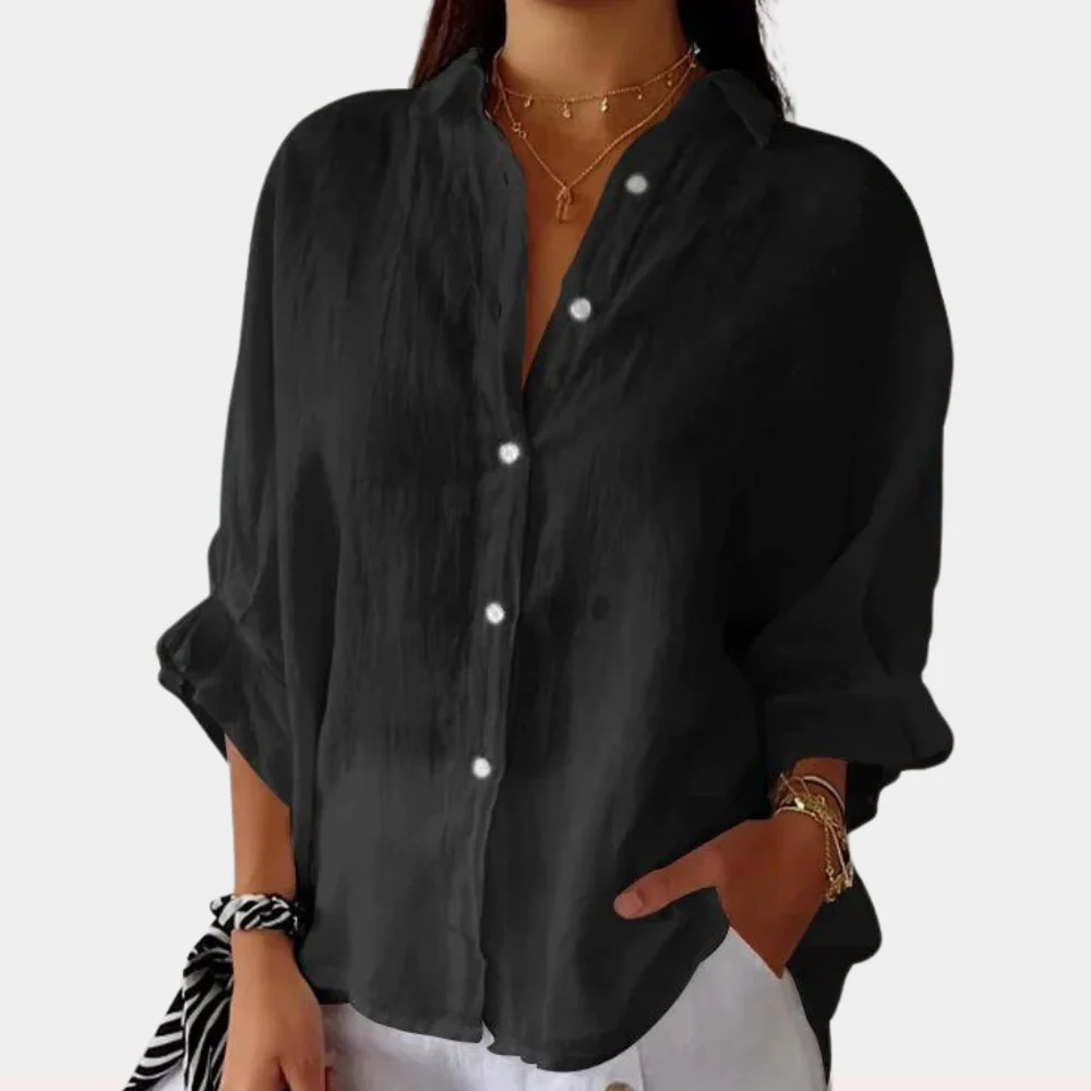 Breathable women’s blouse – comfortable fit, lightweight fabric, for summer outings - Image 5