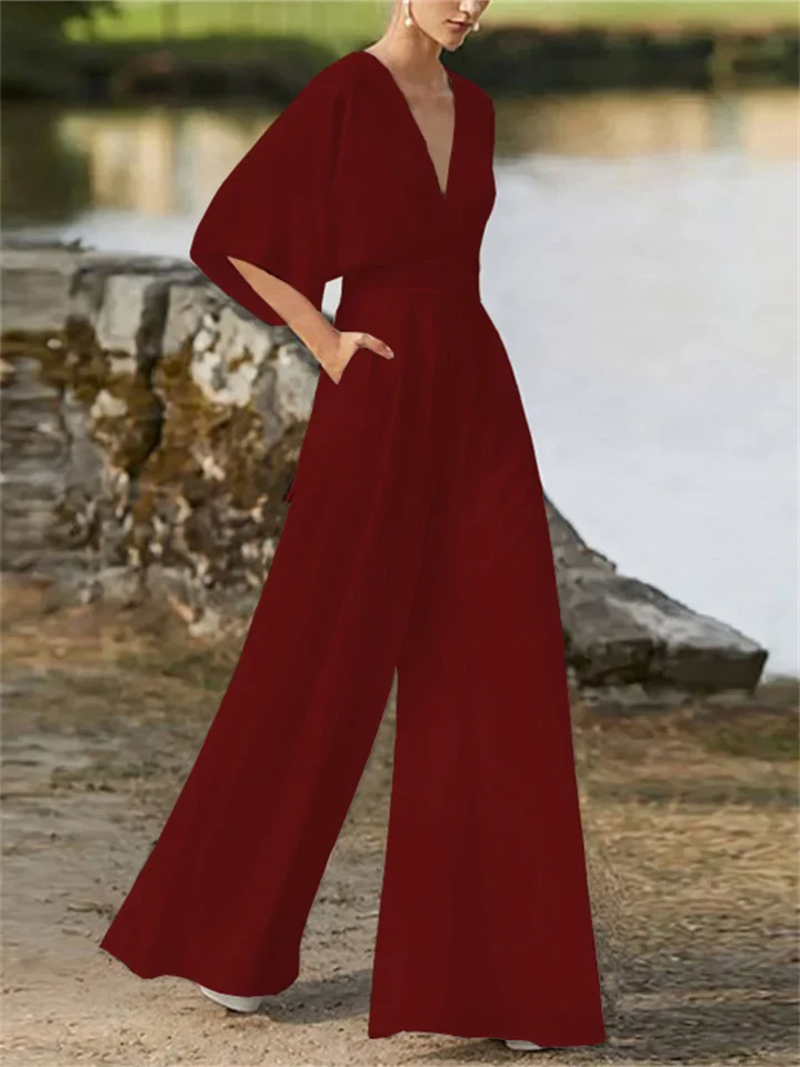 Breathable women’s jumpsuit – timeless design, premium fabric, for special occasions - Image 4