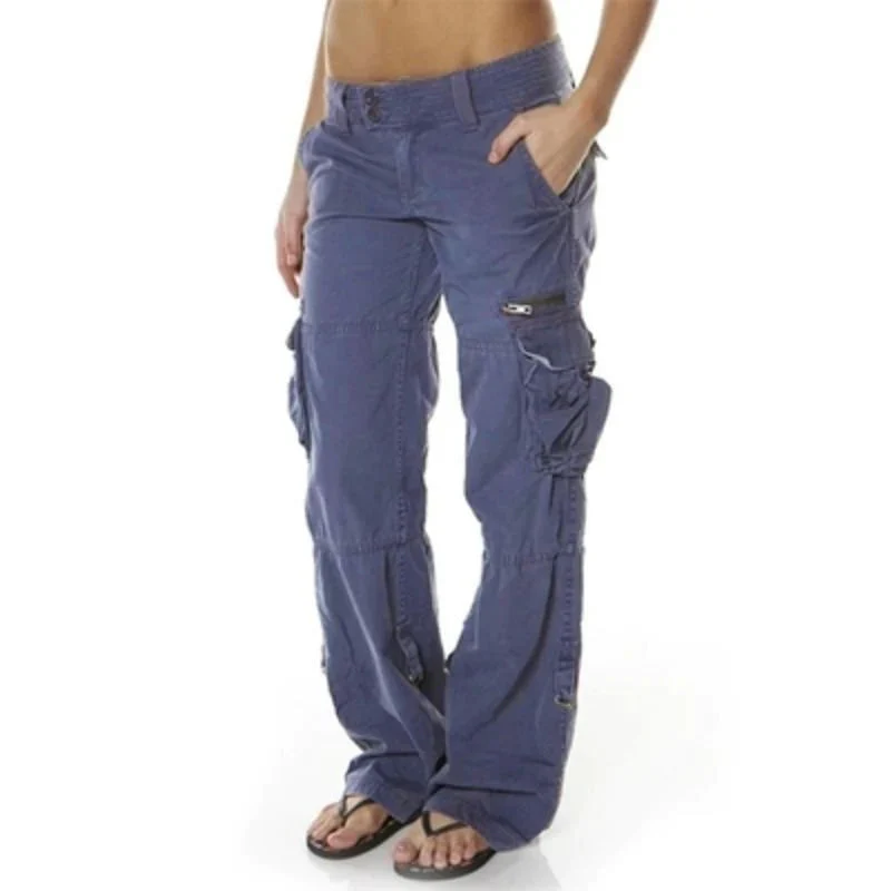 Breathable women's cargo pants – relaxed fit, lightweight fabric, perfect for summer - Image 2