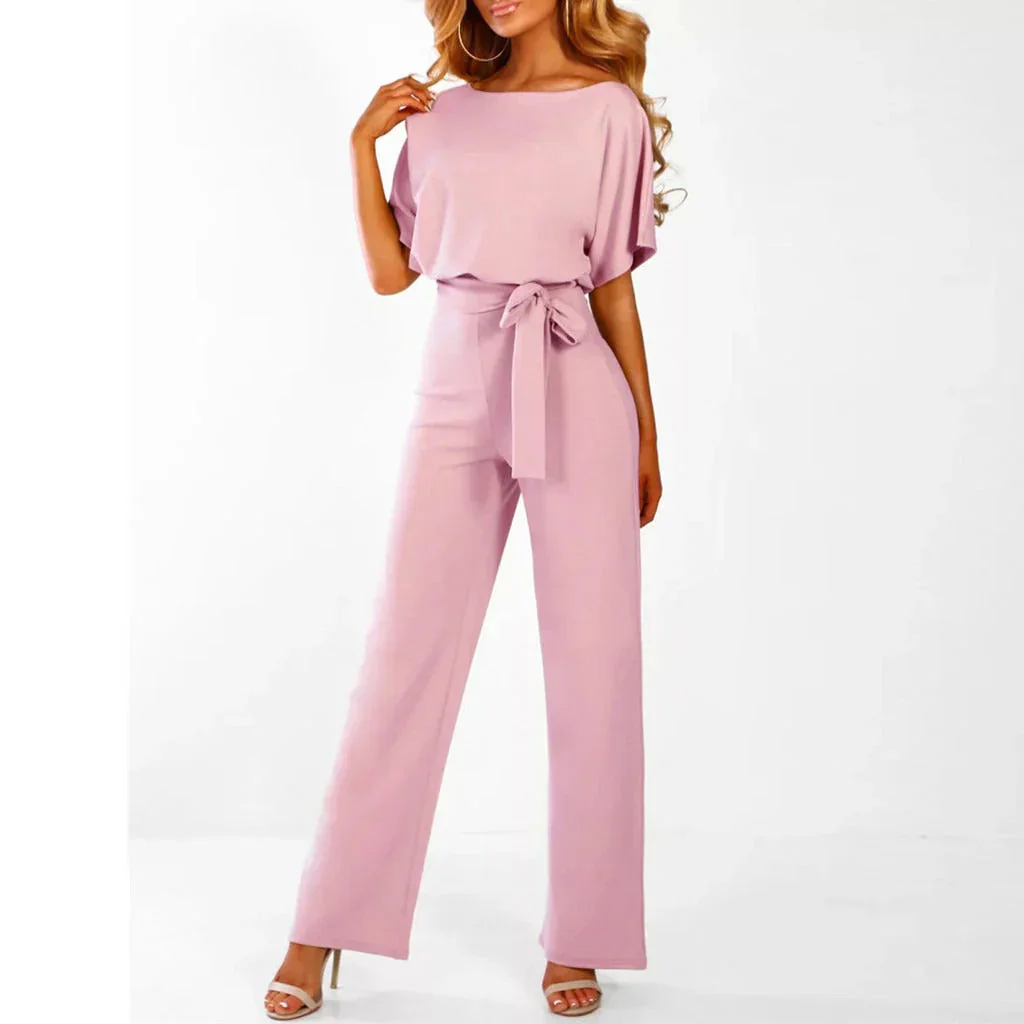 Breathable women's jumpsuit – flowing top, wide legs, for weddings and formal events - Image 5