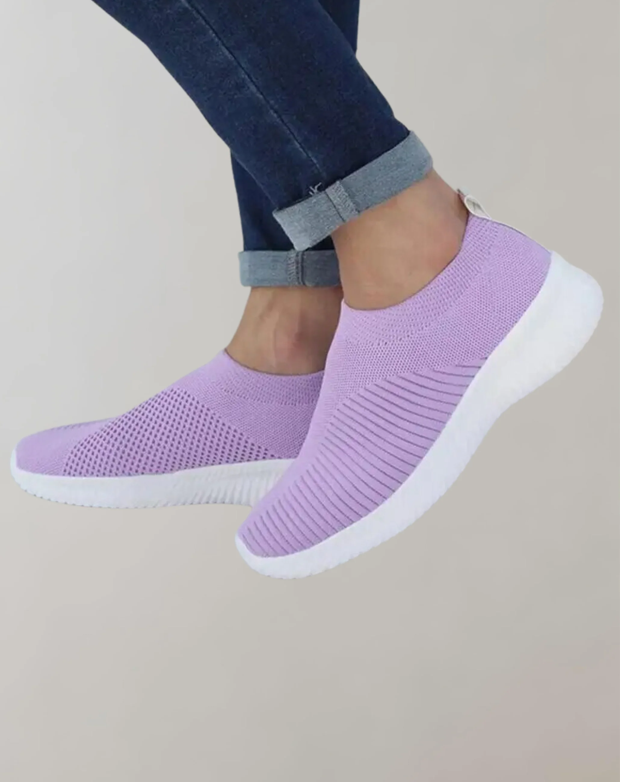 Breathable women's sneakers – lightweight mesh upper, for active lifestyle - Image 3