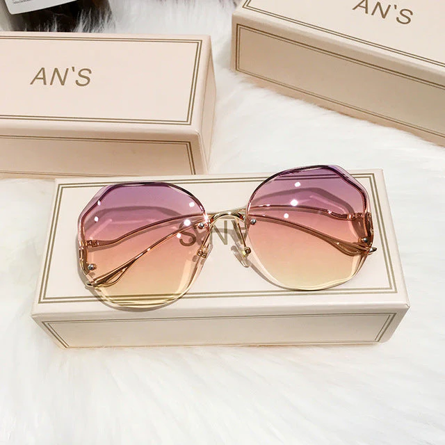 Breathable women’s sunglasses – boho ombre design, for sunny days - Image 3
