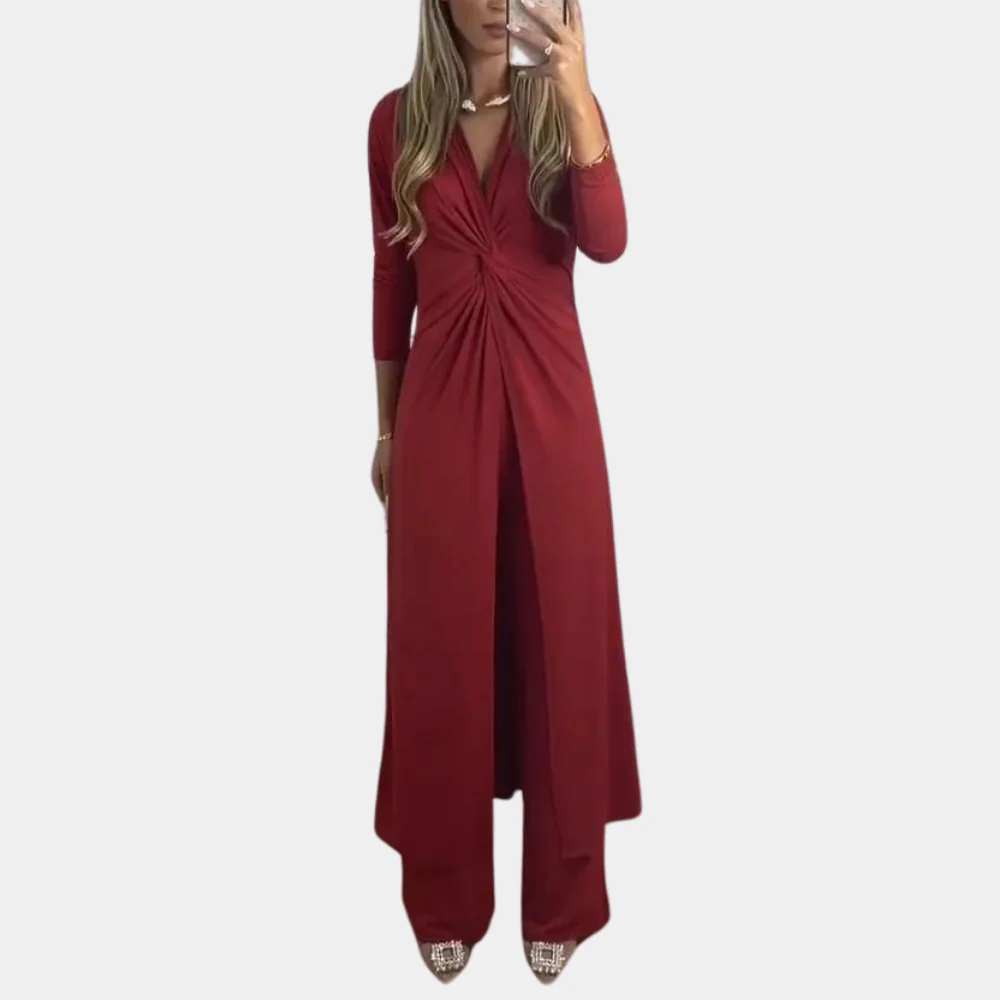 Breathable women's two-piece set – casual combination, lightweight fabric, for leisure - Image 4