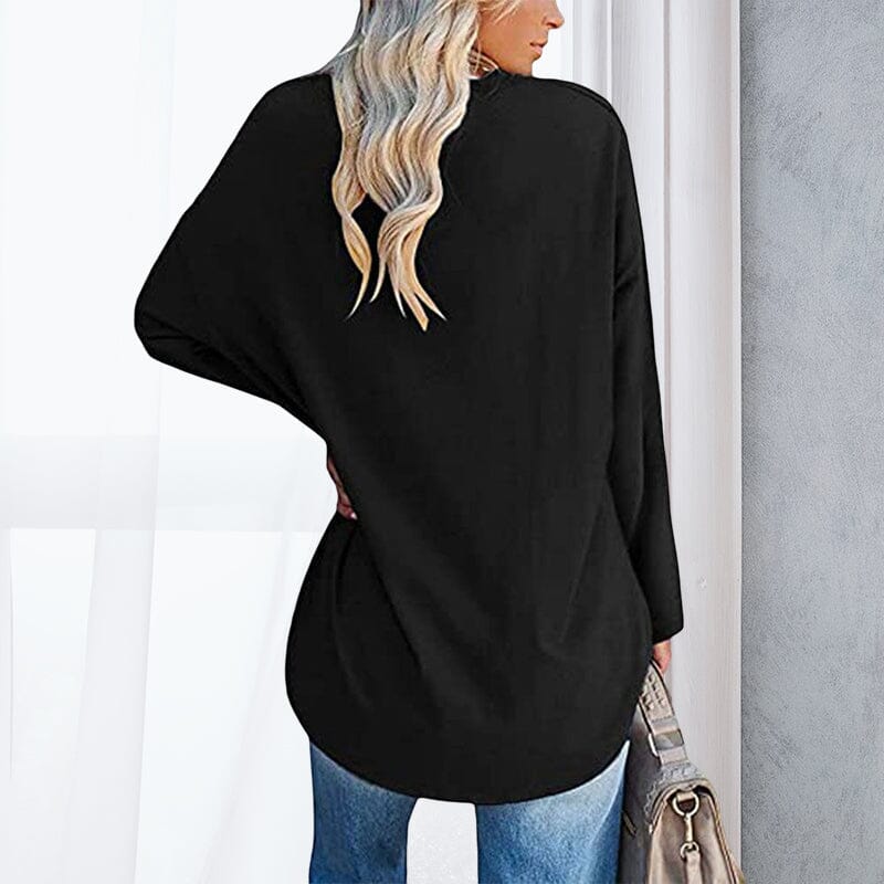 Breathable women's V-neck T-shirt – relaxed fit, cotton, for spring and summer - Image 3
