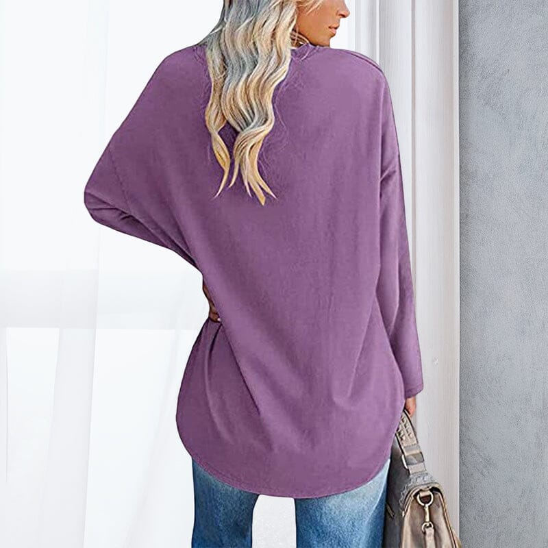 Breathable women's V-neck T-shirt – relaxed fit, cotton, for spring and summer - Image 5
