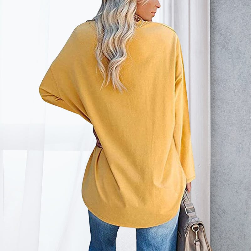 Breathable women's V-neck T-shirt – relaxed fit, cotton, for spring and summer - Image 7