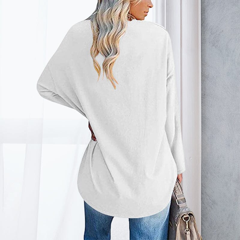 Breathable women's V-neck T-shirt – relaxed fit, cotton, for spring and summer - Image 9
