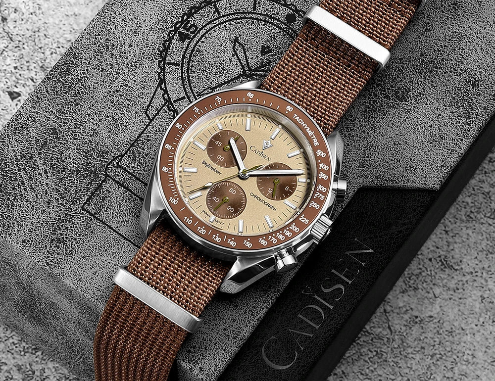 Quartz Chronograph Canvas Watch With Sapphire Crystal - Image 7