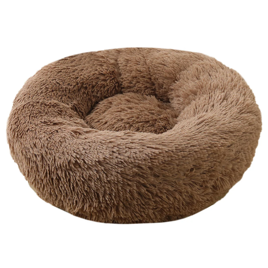 Calming Dog Bed Ultra Plush Cozy Nest With Raised Rim For Relaxing Sleep Fall 2025 Gift Idea - Image 3
