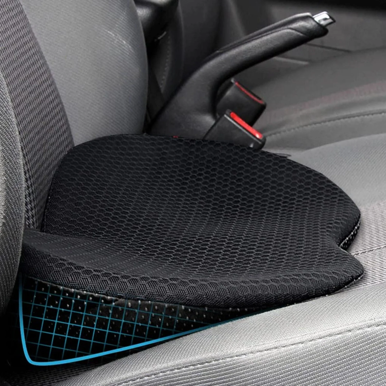 Car Booster Seat Cushion Memory Foam 3.5 Inch Posture - Image 2