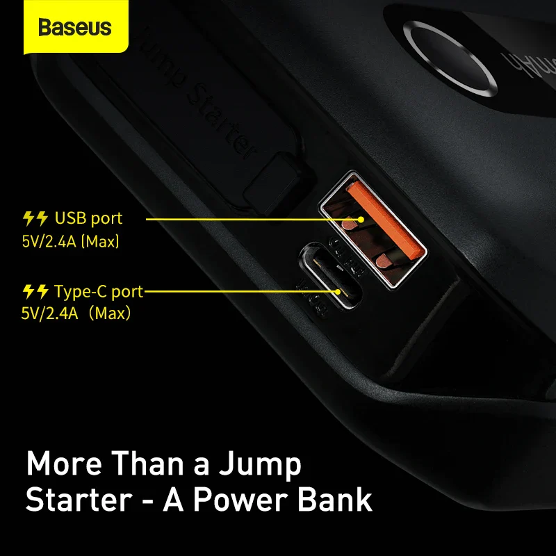 Car Jump Starter 1000A Emergency Booster Power Bank 12V Road Trip Ready For Emergencies - Image 5