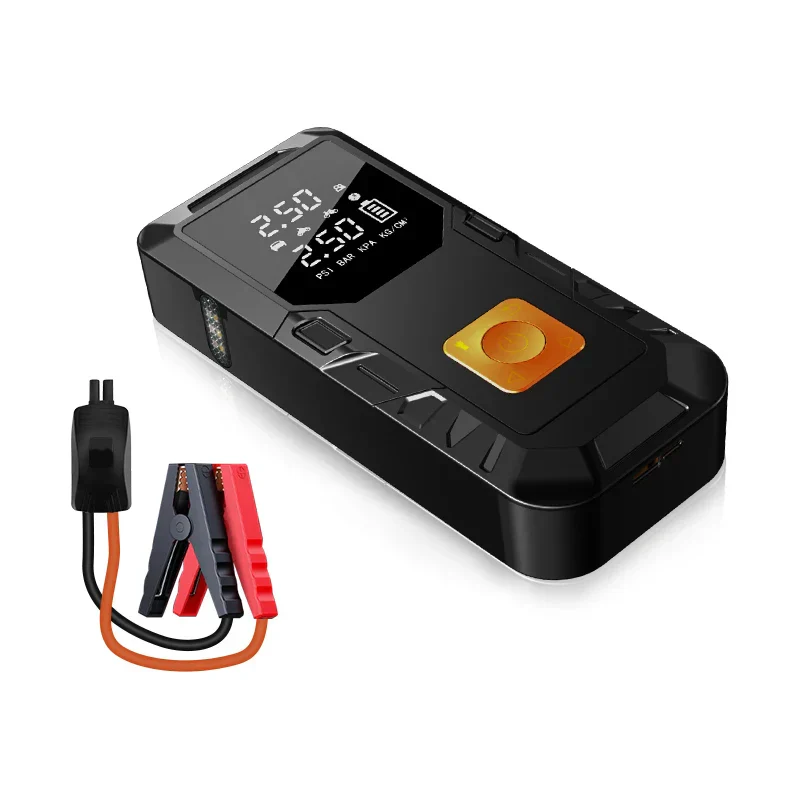 Car Jump Starter 4-In-1 Portable Power Bank Air Compressor Fast-Charging 12V Emergency Starter Fall 2025 Gift - Image 7