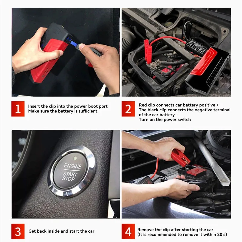 Car Jump Starter Power Bank 18000mAh 1200A Peak Emergency Booster for 12V Vehicles Fall 2025 Road Trip Safety - Image 4