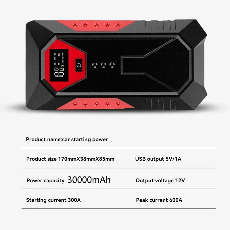 Car Jump Starter Power Bank 18000mAh 1200A Peak Emergency Booster for 12V Vehicles Fall 2025 Road Trip Safety - Image 6