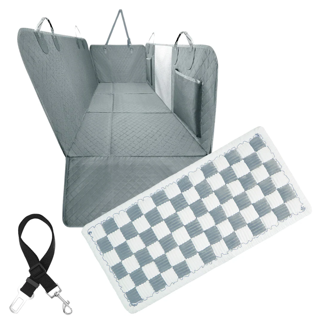 Car Seat Cover Hammock Waterproof Protector With Storage Pockets And Mesh Window For Cars And Trucks Fall 2025 Gift - Image 16