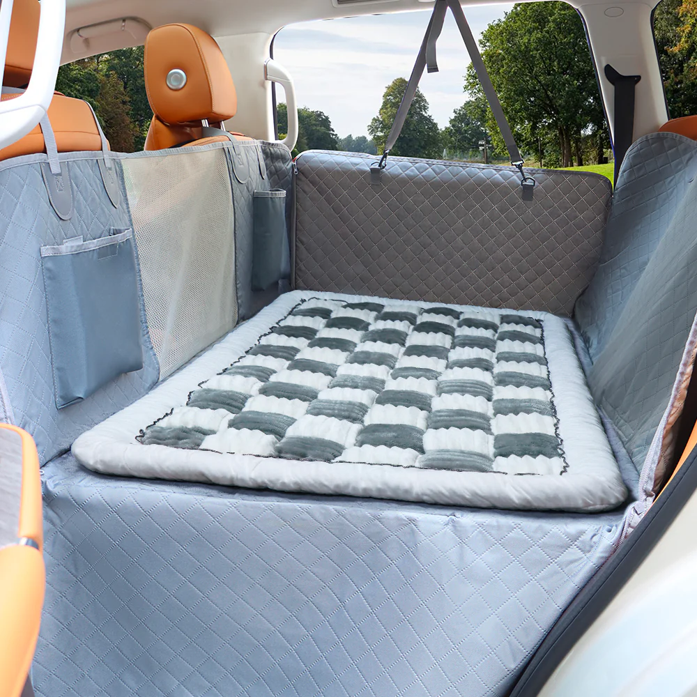 Car Seat Cover Hammock Waterproof Protector With Storage Pockets And Mesh Window For Cars And Trucks Fall 2025 Gift - Image 38