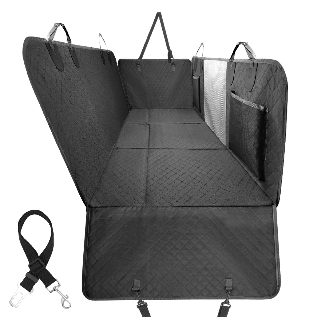 Car Seat Cover Hammock Waterproof Protector With Storage Pockets And Mesh Window For Cars And Trucks Fall 2025 Gift - Image 6