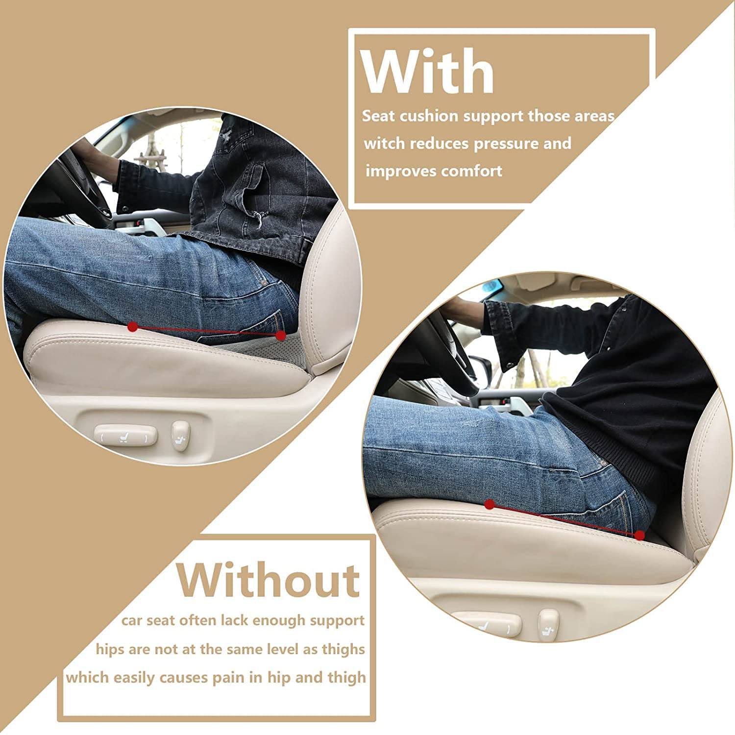 Car Seat Cushion Height Boosting Pad For Shorter Drivers - Image 6