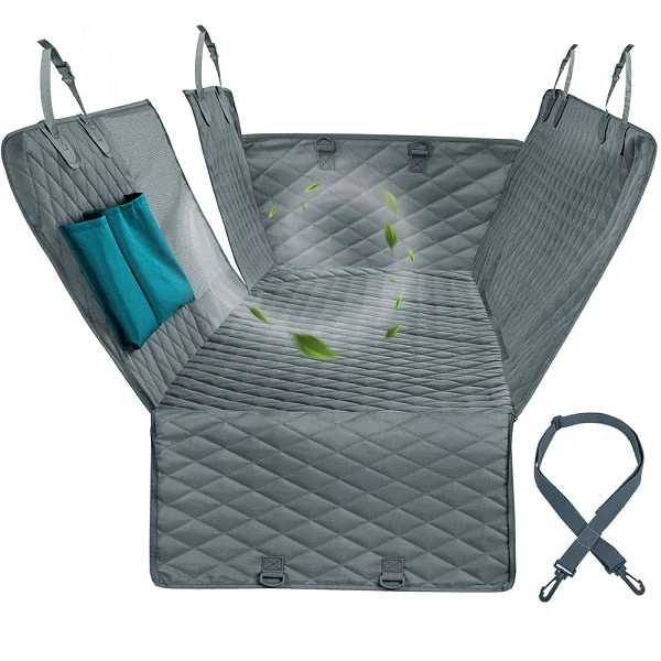 Car Seat Hammock Cover, Waterproof Non Slip Backseat Protector With Pockets, Free Safety Belt, Fall 2025 Travel