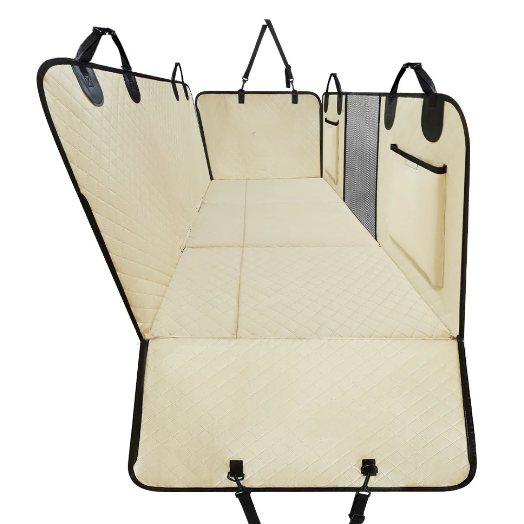 Car Seat Hammock Cover, Waterproof Non Slip Backseat Protector With Pockets, Free Safety Belt, Fall 2025 Travel - Image 10