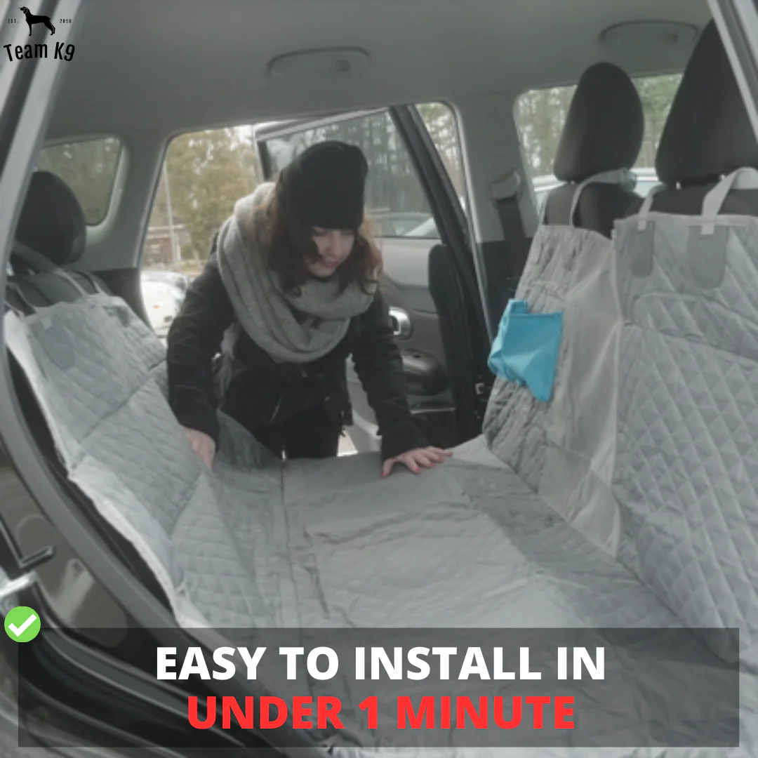 Car Seat Hammock Cover, Waterproof Non Slip Backseat Protector With Pockets, Free Safety Belt, Fall 2025 Travel - Image 12