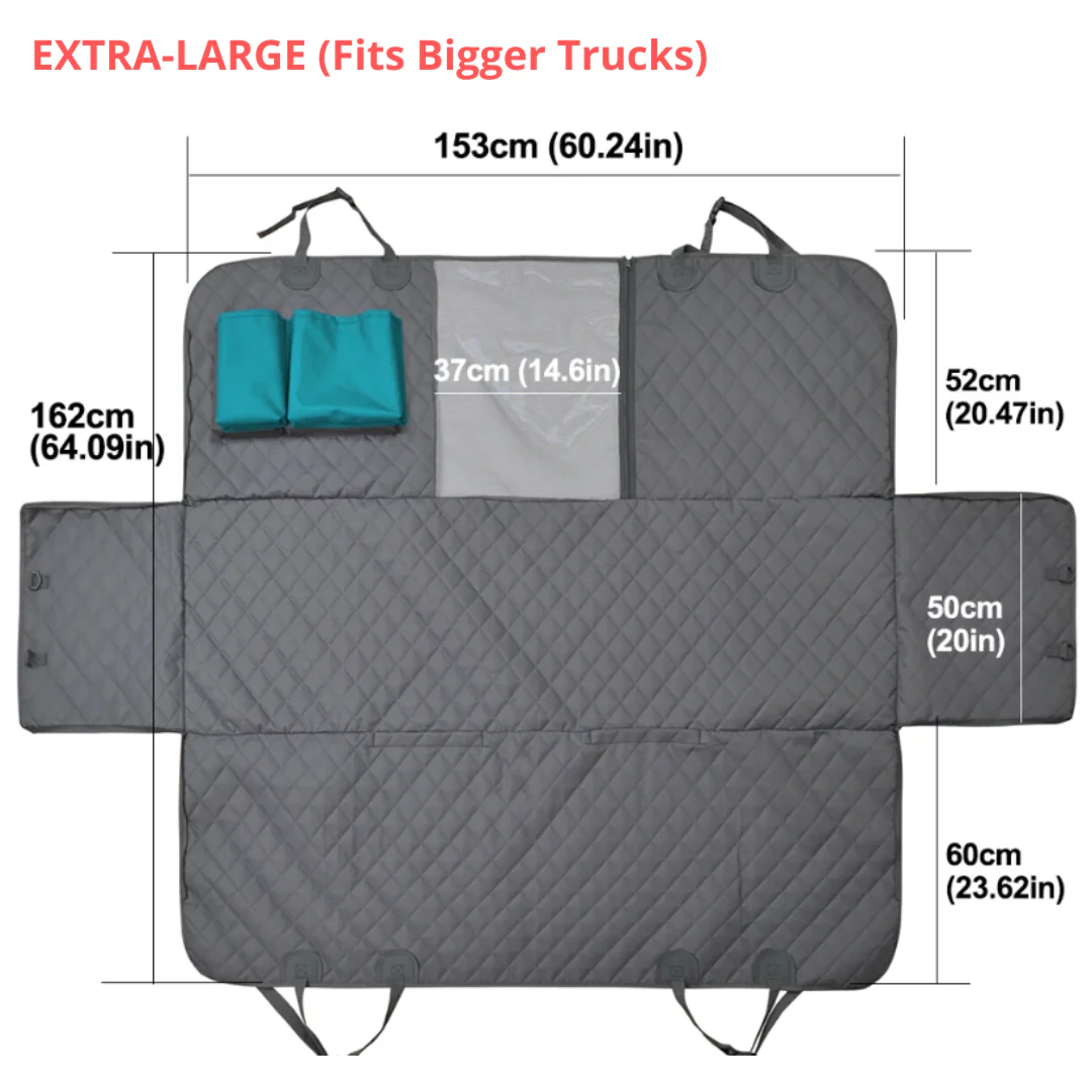Car Seat Hammock Cover, Waterproof Non Slip Backseat Protector With Pockets, Free Safety Belt, Fall 2025 Travel - Image 16
