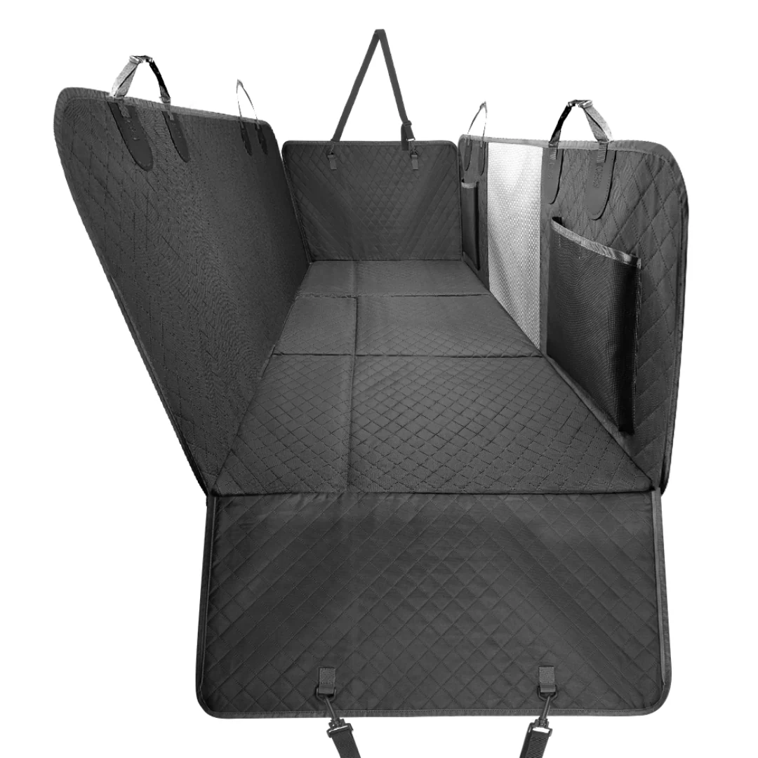 Car Seat Hammock Cover, Waterproof Non Slip Backseat Protector With Pockets, Free Safety Belt, Fall 2025 Travel - Image 6