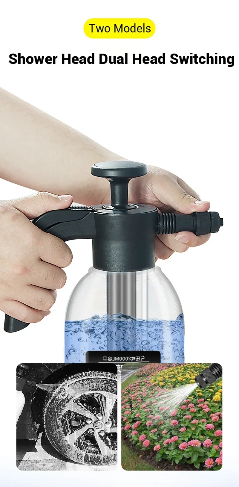Car Wash Foam Sprayer Bottle Manual Air Pressure Gun - Image 14