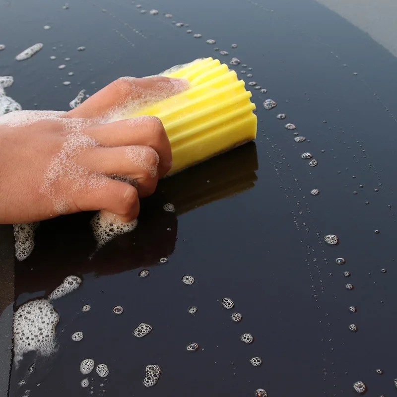 Car Wash Sponge PVA Wavy Design TikTok Viral Fall 2025 High-Absorbency Auto Detailing Tool - Image 6