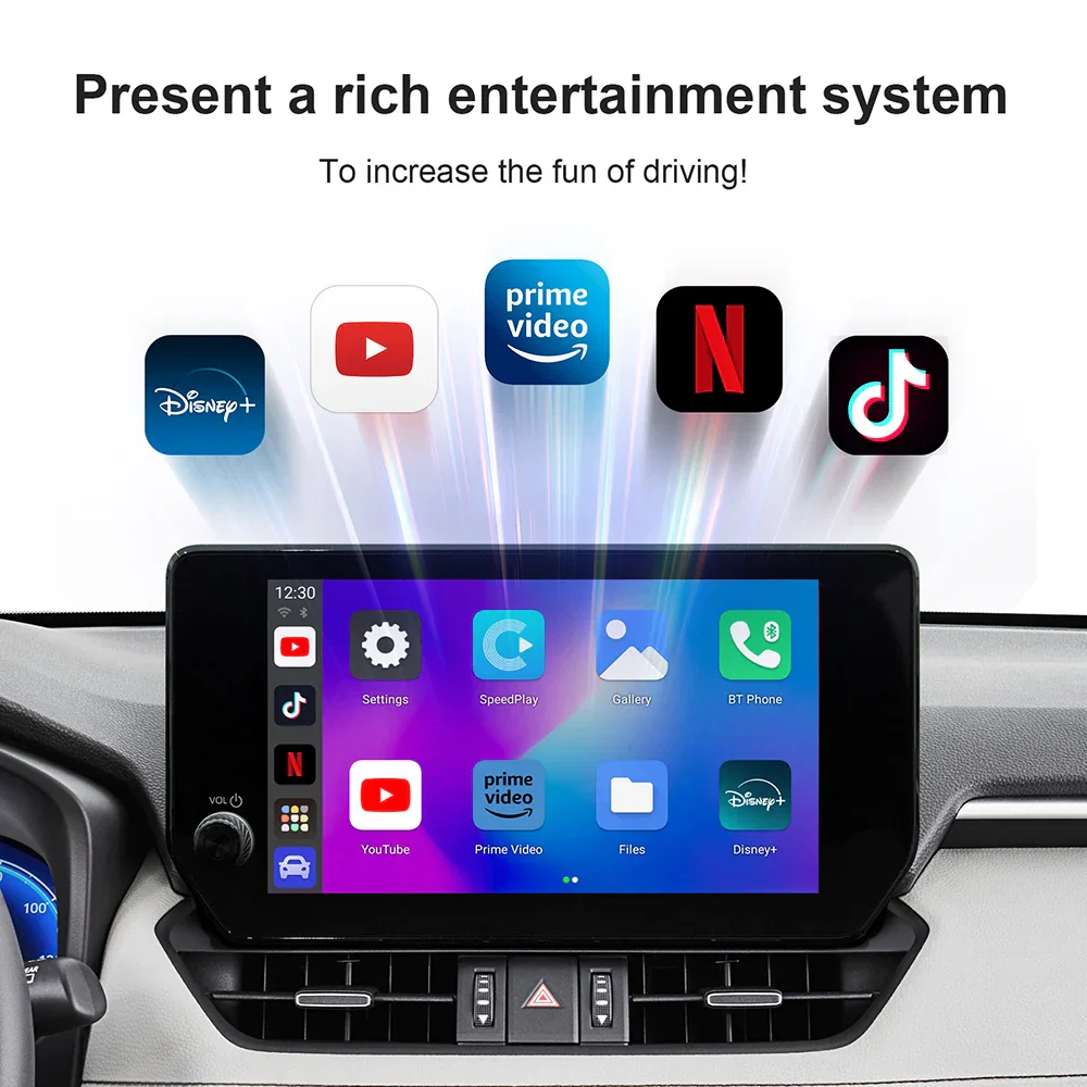 CarPlay AI Box Wireless CarPlay Android Auto Smart TV Box Fall 2025 Netflix YouTube In Car - Image 3