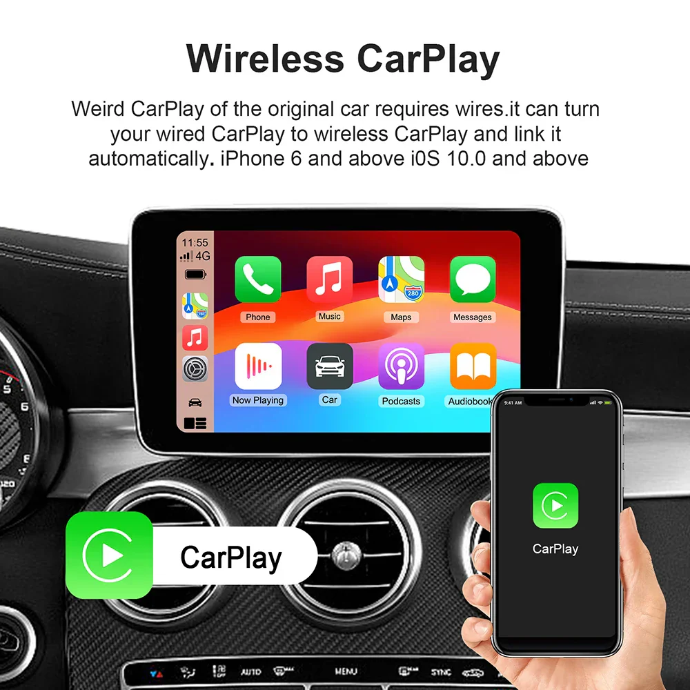 CarPlay AI Box Wireless CarPlay Android Auto Smart TV Box Fall 2025 Netflix YouTube In Car - Image 4