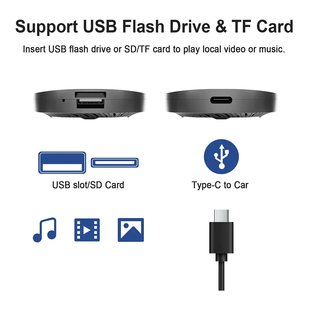 CarPlay AI Box Wireless CarPlay Android Auto Smart TV Box Fall 2025 Netflix YouTube In Car - Image 6