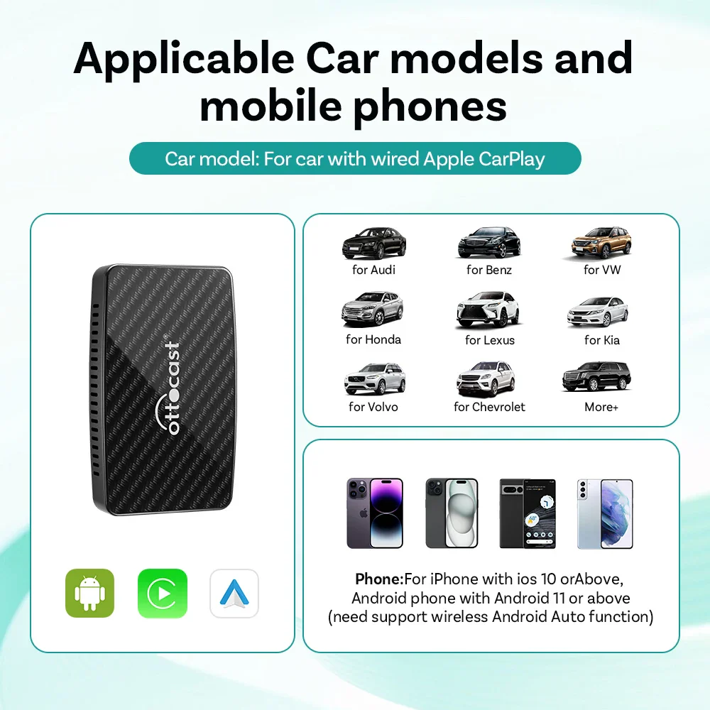 CarPlay Box Wireless AI Car Adapter Built In YouTube Netflix Android Auto 5G WiFi Fall 2025 For Most Cars - Image 6