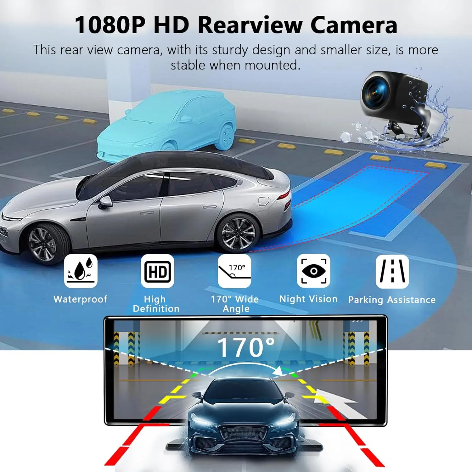 CarPlay Screen 10.26 Inch Wireless CarPlay Android Auto Dash Display Universal Car Radio BT AUX FM - Image 5