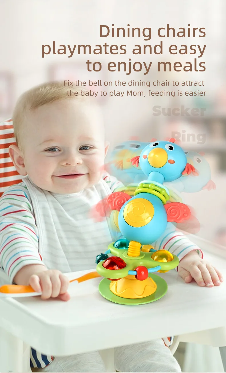 Baby Soothing Rattle Suction Cup Newborn Sensory Toys - Image 12