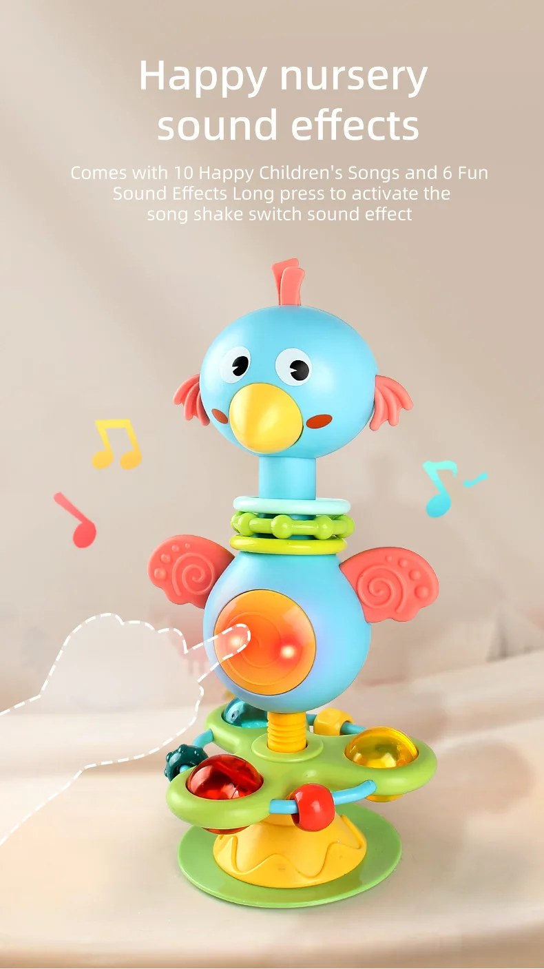 Baby Soothing Rattle Suction Cup Newborn Sensory Toys - Image 17