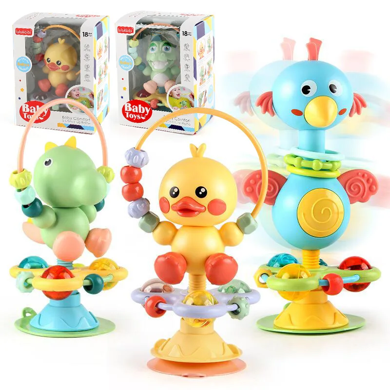 Baby Soothing Rattle Suction Cup Newborn Sensory Toys - Image 2