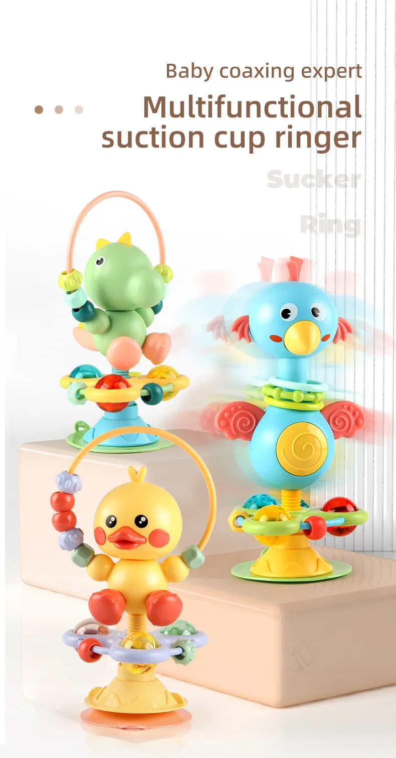 Baby Soothing Rattle Suction Cup Newborn Sensory Toys - Image 7
