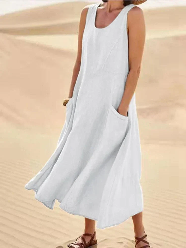 Casual Maxi Dress for Women with Pockets, Comfortable Long Dress for Any Occasion - Image 8