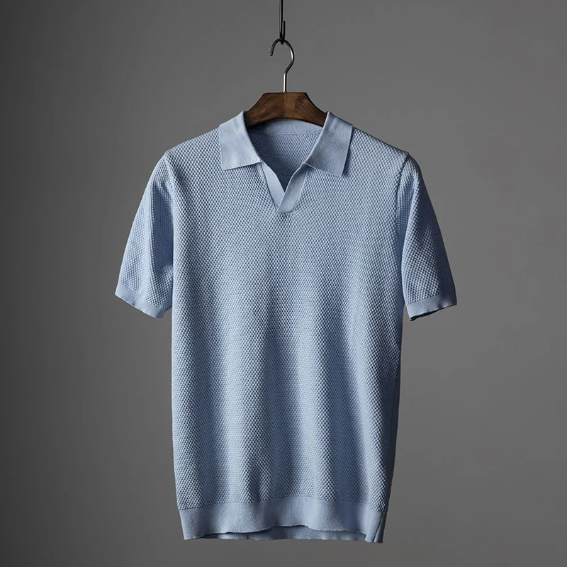 Casual Men's Polo Shirt in Soft Cotton, Short Sleeve, Perfect Fit for Versatile Everyday Style - Image 12