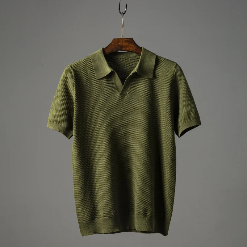 Casual Men's Polo Shirt in Soft Cotton, Short Sleeve, Perfect Fit for Versatile Everyday Style - Image 7