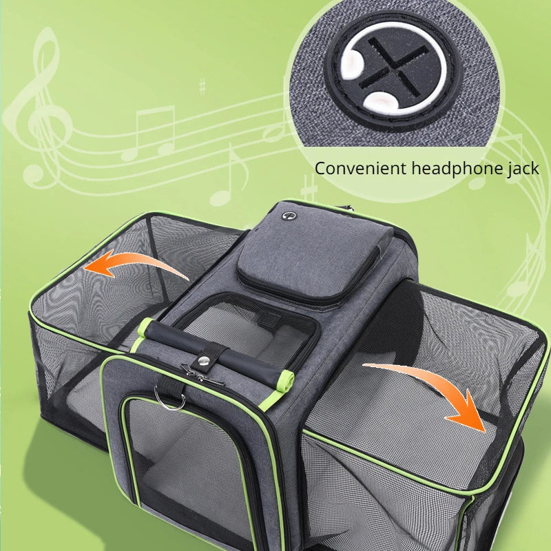 Cat Backpack Breathable Foldable Pet Carrier Outdoor Travel 2025 Large Capacity Ventilated Comfort Fold Flat Storage - Image 2