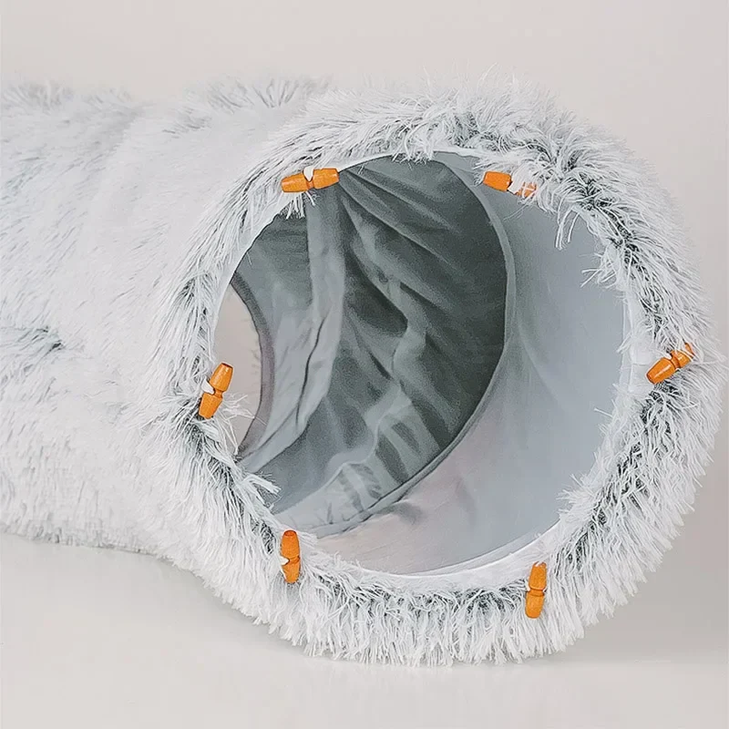 Cat Bed 95 Cm 2 In 1 Round Plush Nest House Fall 2025 Cozy Removable Cover Washable Deep Sleep - Image 5