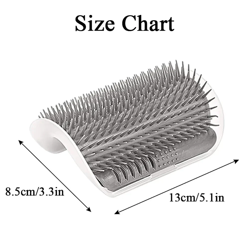 Cat Grooming Scratcher Brush & Massager for Dogs and Cats - Pet Hair Remover, 8 Colors - Image 3