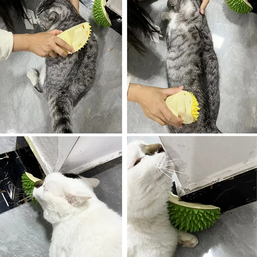 Cat Grooming Scratcher Brush & Massager for Dogs and Cats - Pet Hair Remover, 8 Colors - Image 5