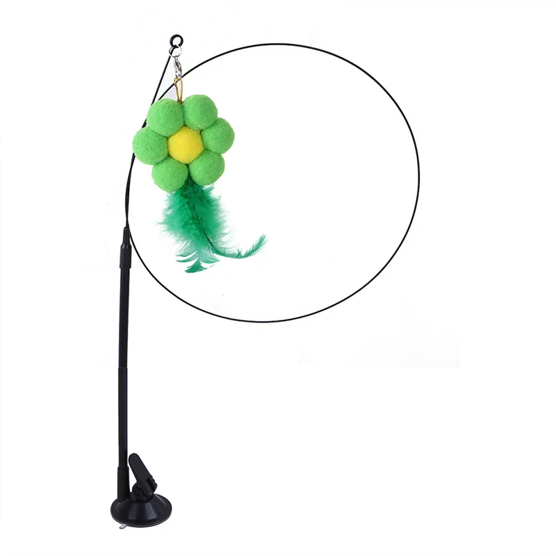 Cat Toys Simulation Bird Interactive Feather Stick for Kittens, Teaser Wand with Bell, Fun Cat Supplies - Image 3