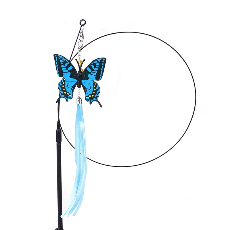 Cat Toys Simulation Bird Interactive Feather Stick for Kittens, Teaser Wand with Bell, Fun Cat Supplies - Image 4