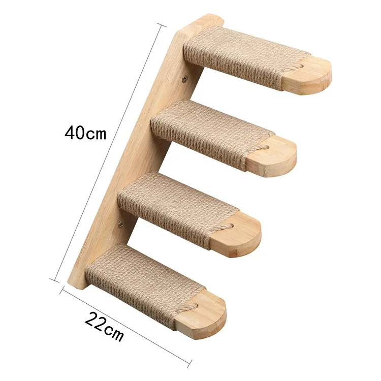 Cat Tree Wall Mounted Hammock Set Vertical Climbing Cat Furniture Fall 2025 Space Saving Scratching Playground - Image 15