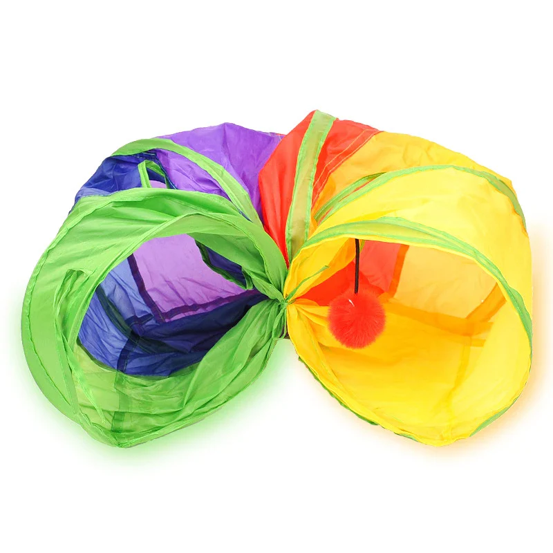 Cat Tunnel Pet Tube - Collapsible Indoor Outdoor Toy for Kittens and Puppies, Fun Hiding and Exercising Puzzle - Image 4